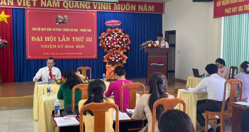 BVDIF tổ chức Đại hội Chi bộ Quỹ Đầu tư phát triển khóa III nhiệm kỳ 2025 - 2030